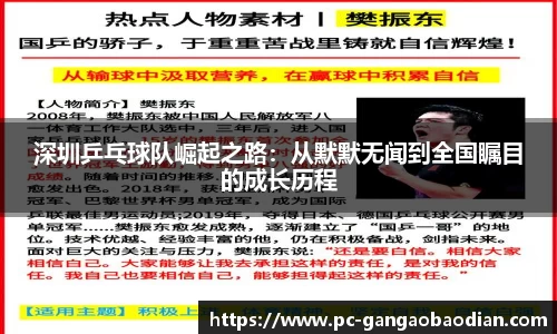 深圳乒乓球队崛起之路:从默默无闻到全国瞩目的成长历程