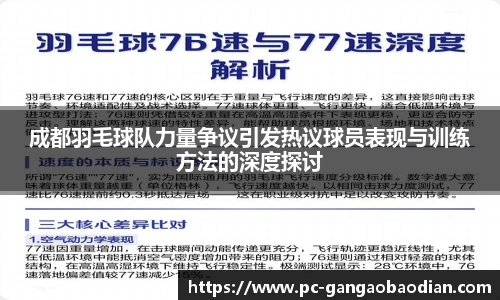 成都羽毛球队力量争议引发热议球员表现与训练方法的深度探讨